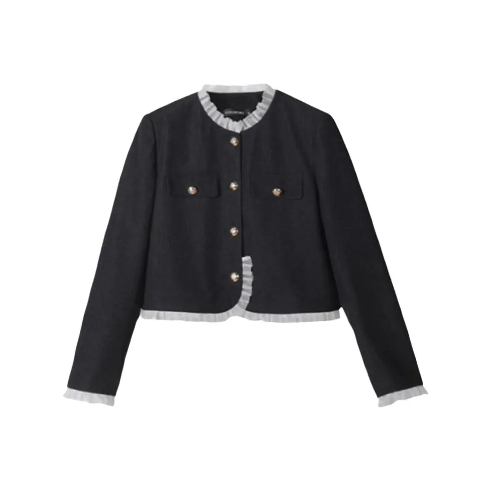 Tonlion Черное Женское Пальто