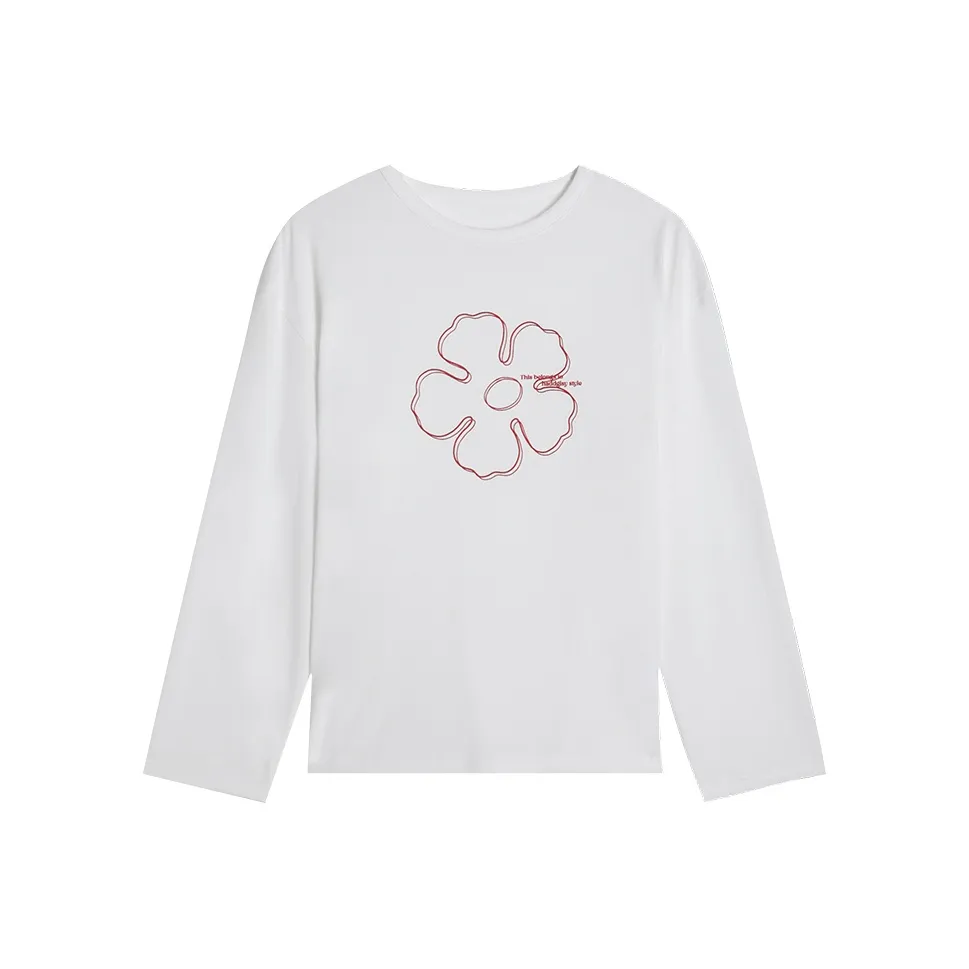 CENGXIAOXIAN Белая длинная рубашка с длинным рукавом женская футболка