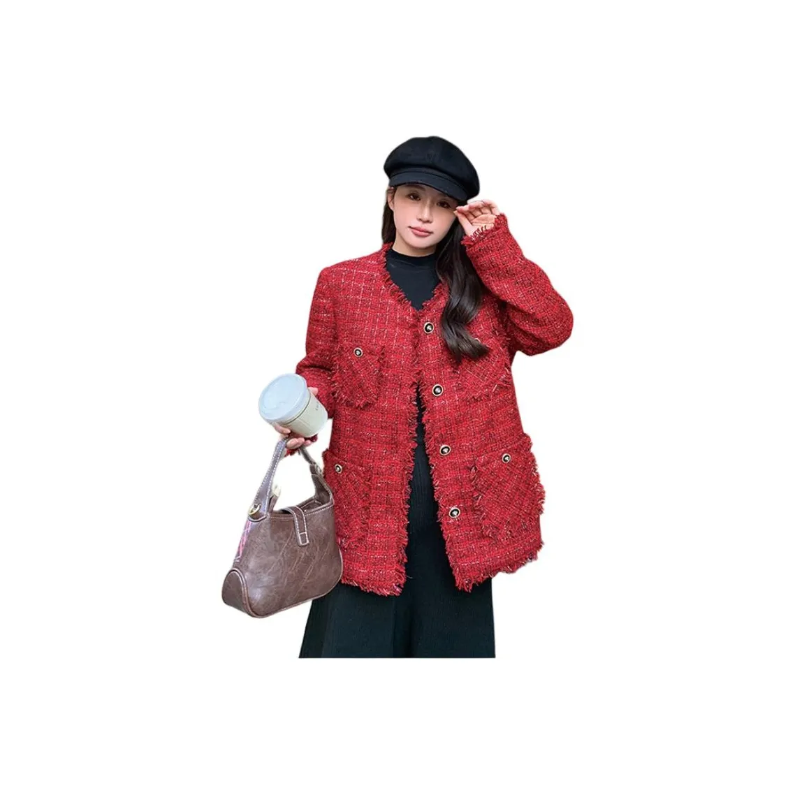 JOEM Красный Женский Пуховик