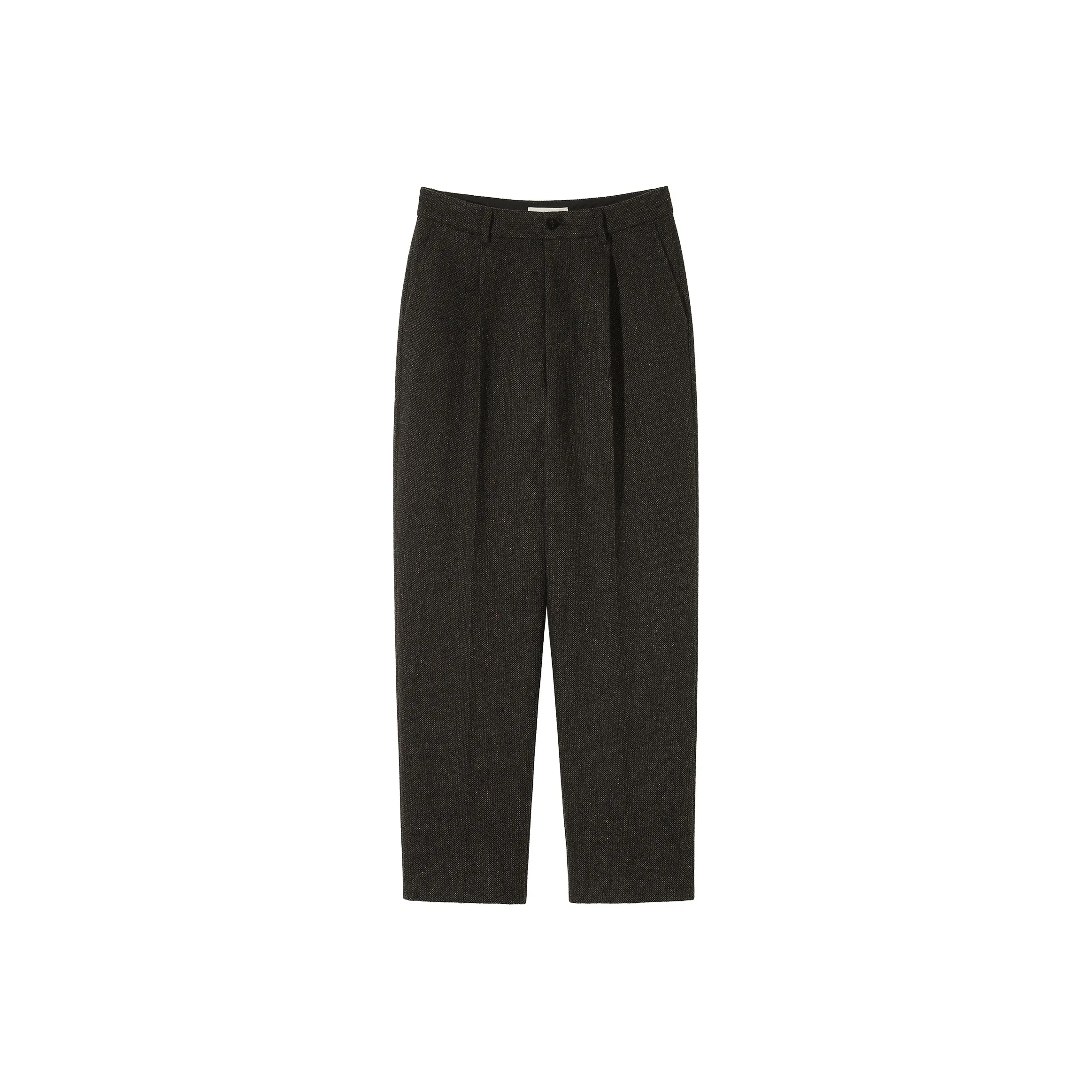 Osens Серый Жаккард 100% Овечья Шерсть Мужские Повседневные Брюки