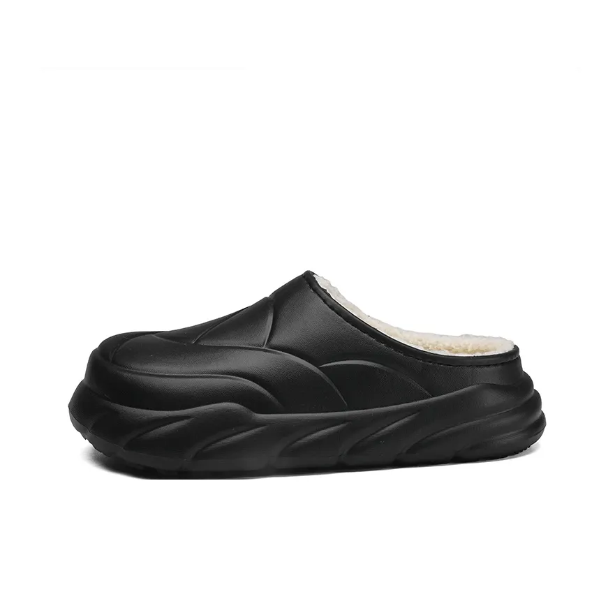 NANJIREN ЭВА Флоковый противоскользящий и устойчивый к истиранию тихий домашний шлепанец для мужчин