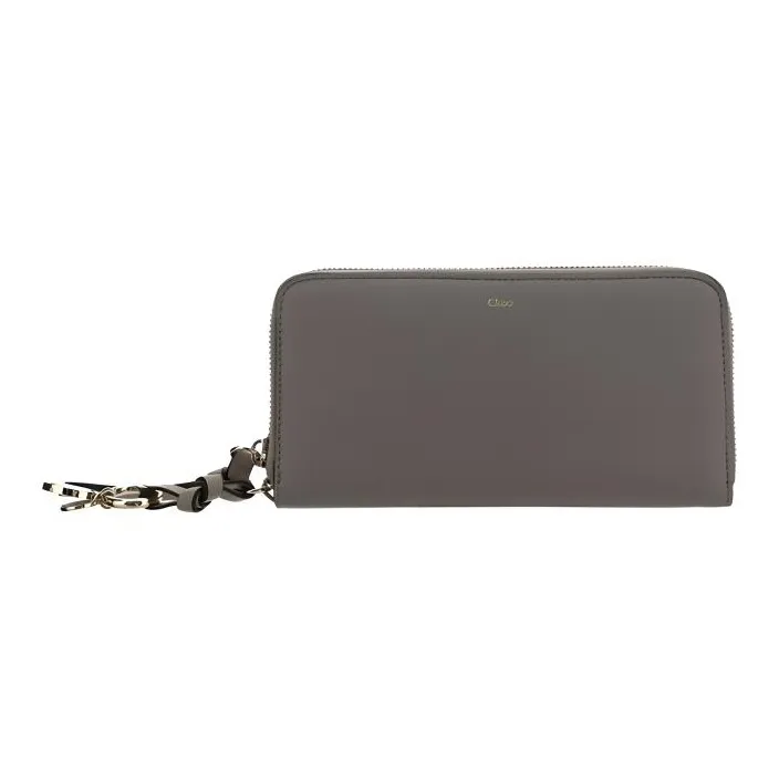 Chloe Кожа Кошелек Женские Серый