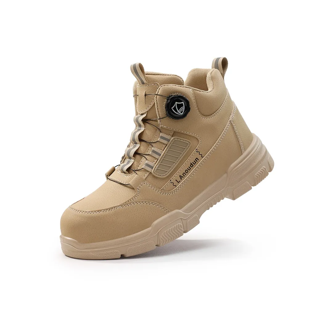 LANOUDUN Safety Protective Work Обувь Удобная Устойчивая к Износу Водонепроницаемая Высокий Верх Уличная Обувь Унисекс