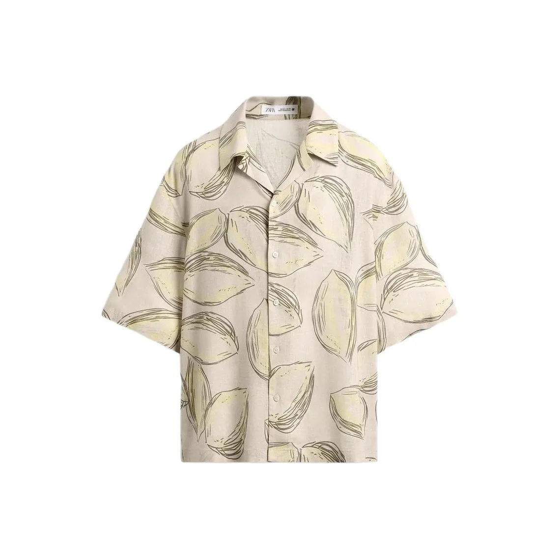 ZARA Светло-желтые мужские рубашки