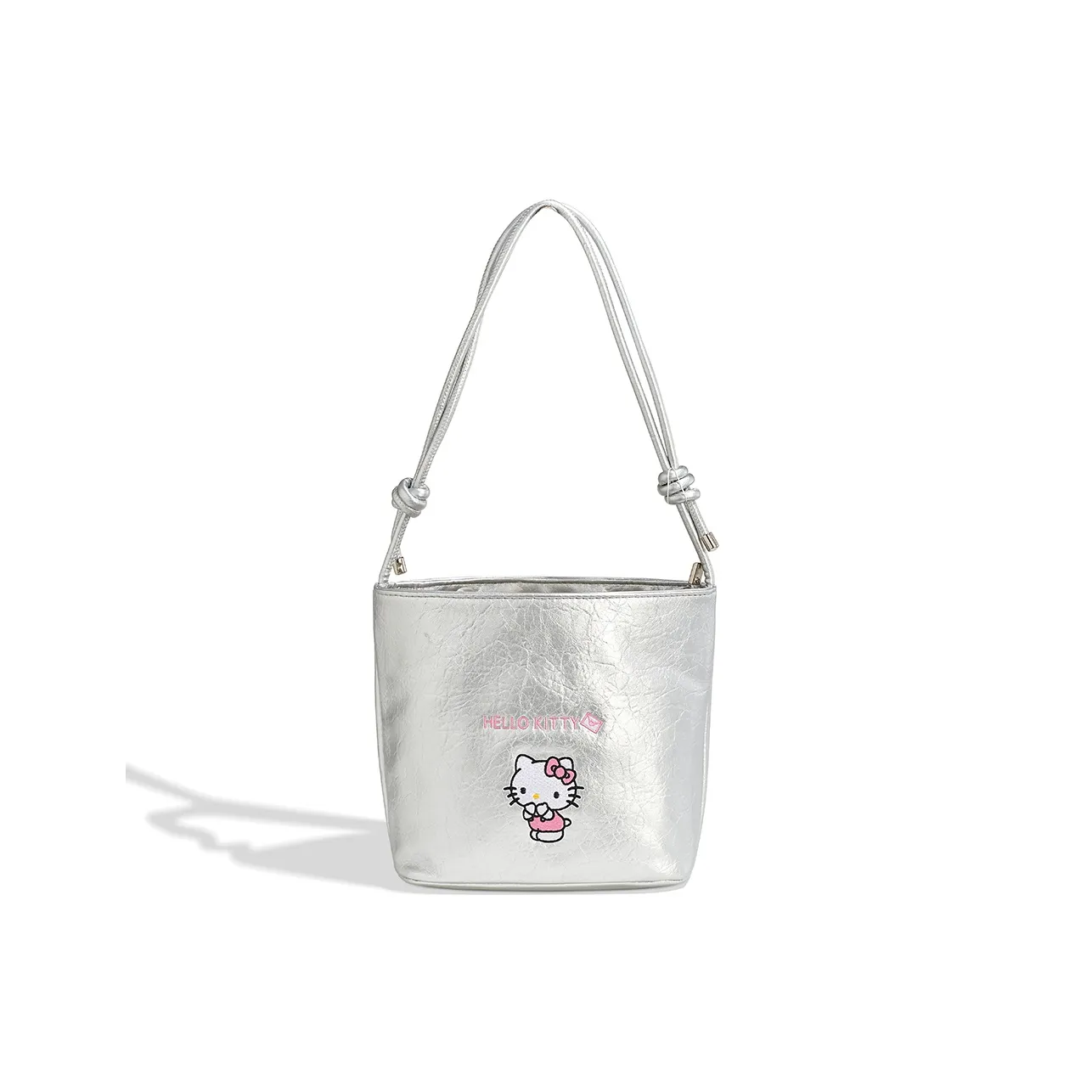 Санрио Hello Kitty ПУ (полиуретан) Сумка Стандартная Женская Серебряный