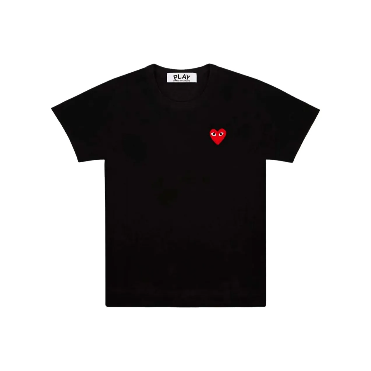 CDG Play Стандартная футболка унисекс черного цвета