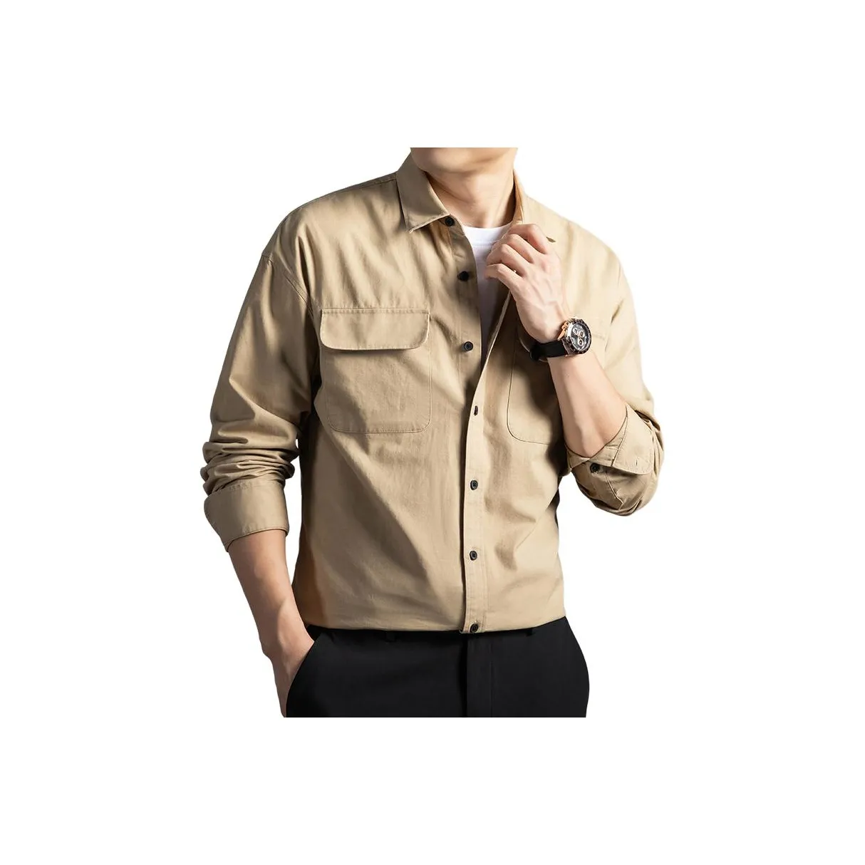 Candito Длинный рукав мужская рубашка