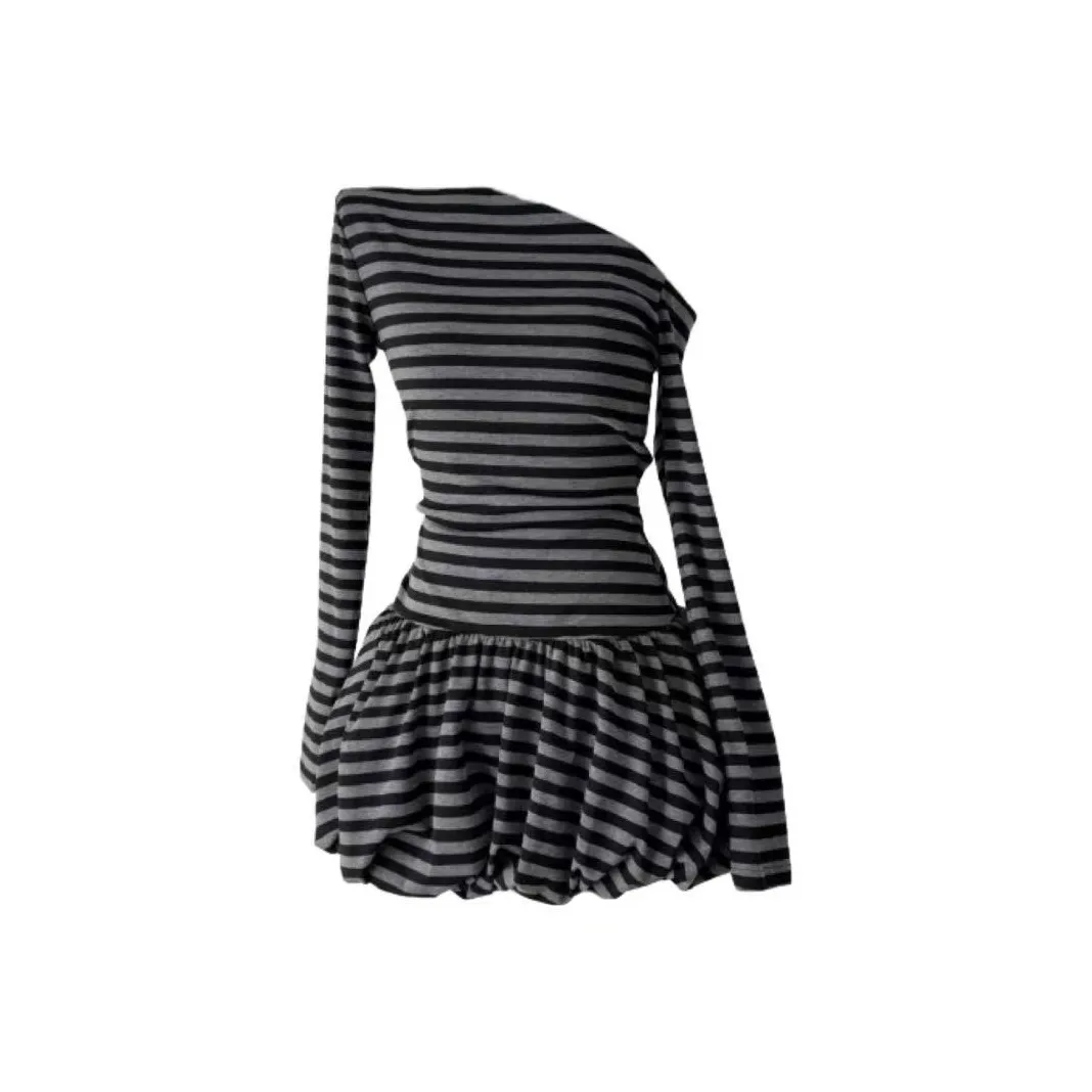 MA JOURNEE Длинное платье с длинными рукавами женское