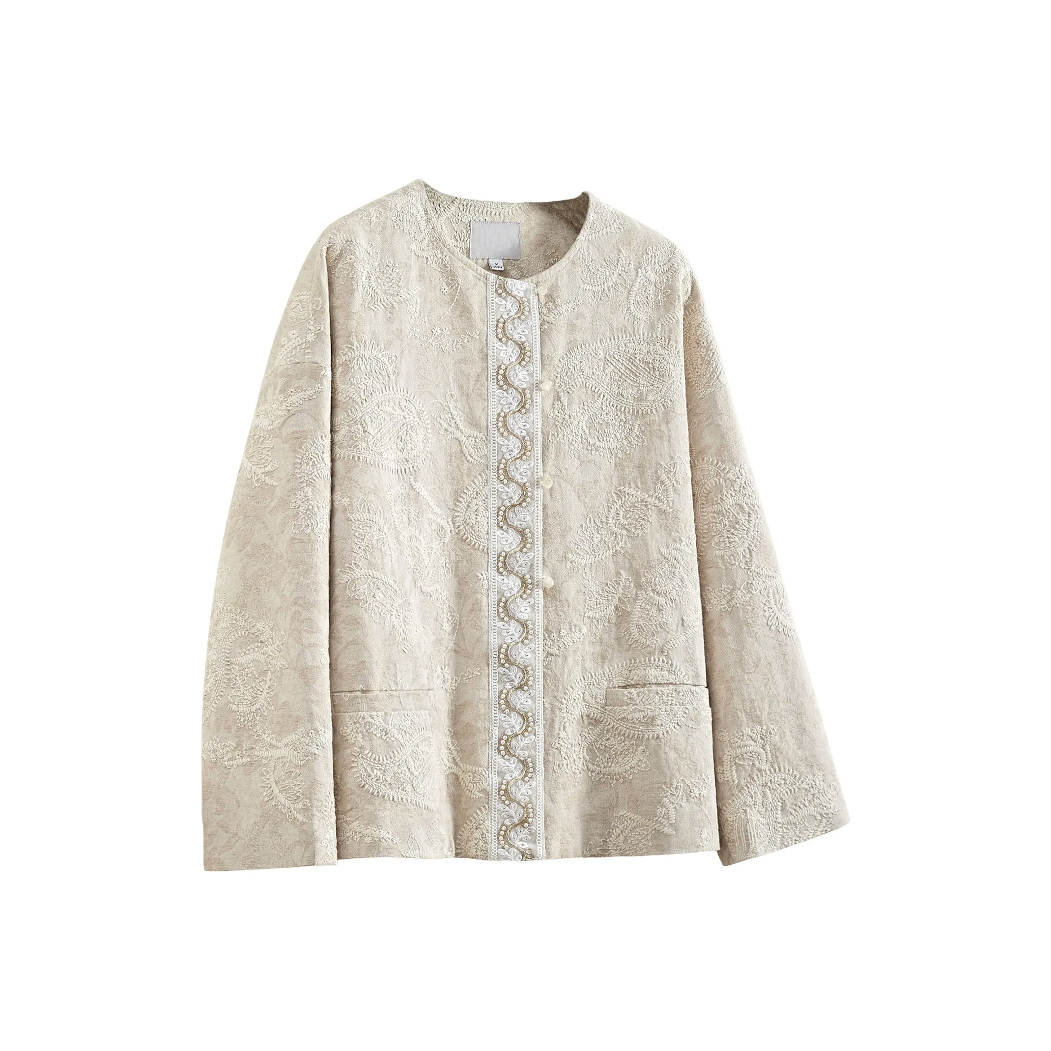 TOUCH Укороченное пальто женское бежевый хаки