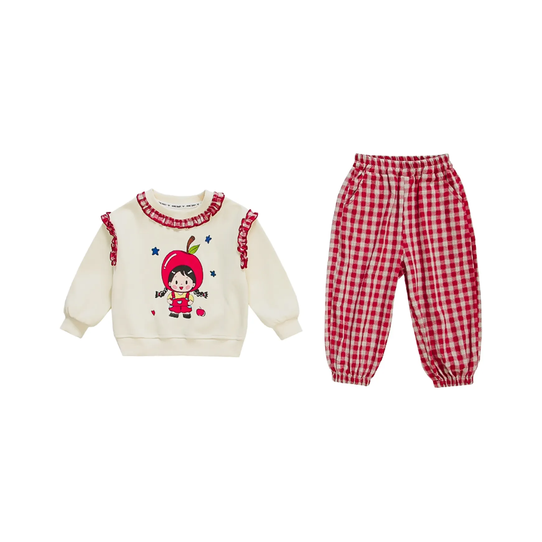 SUPEREDGE Apple Girl Clothing Sets Baby