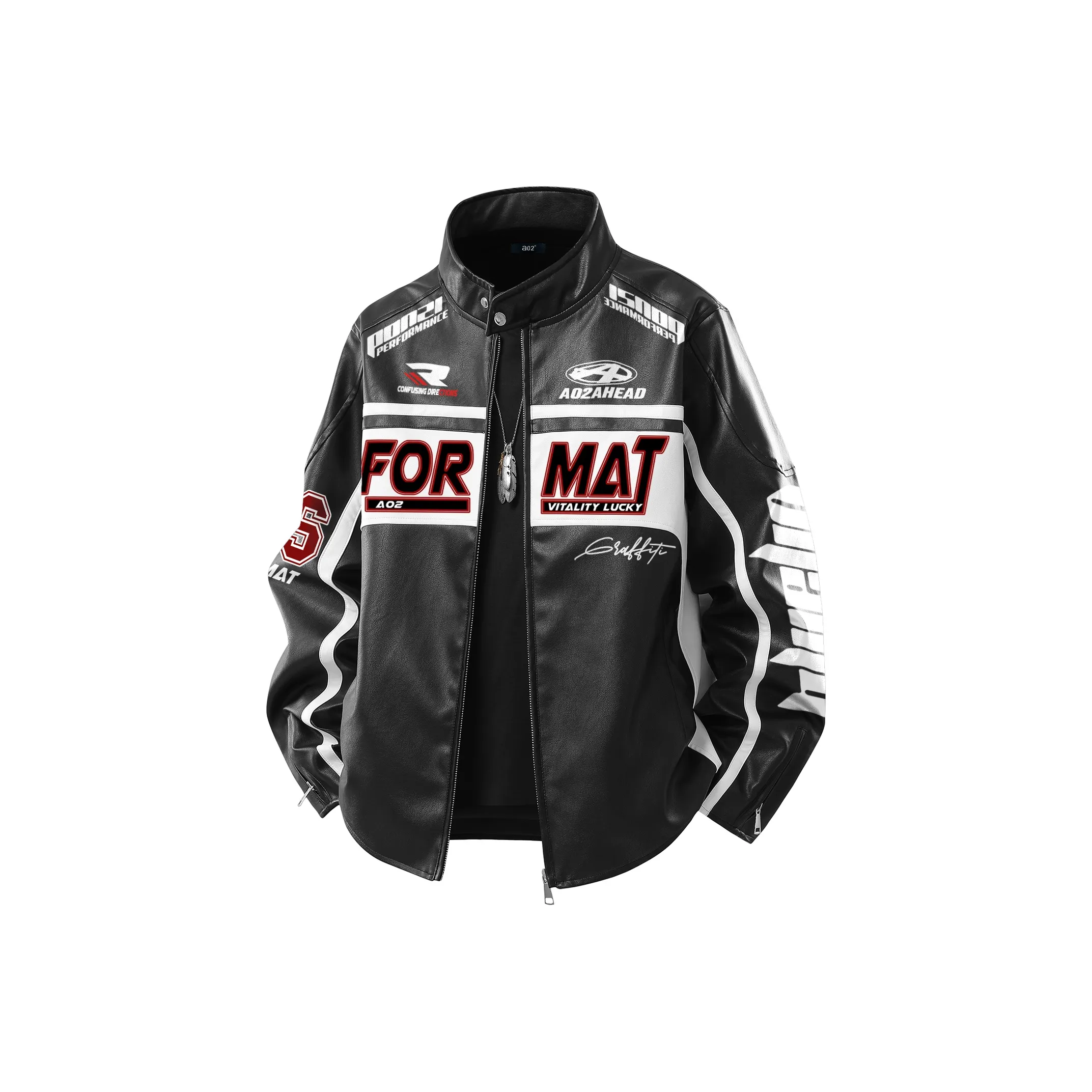 A02 Унисекс Кожаные куртки