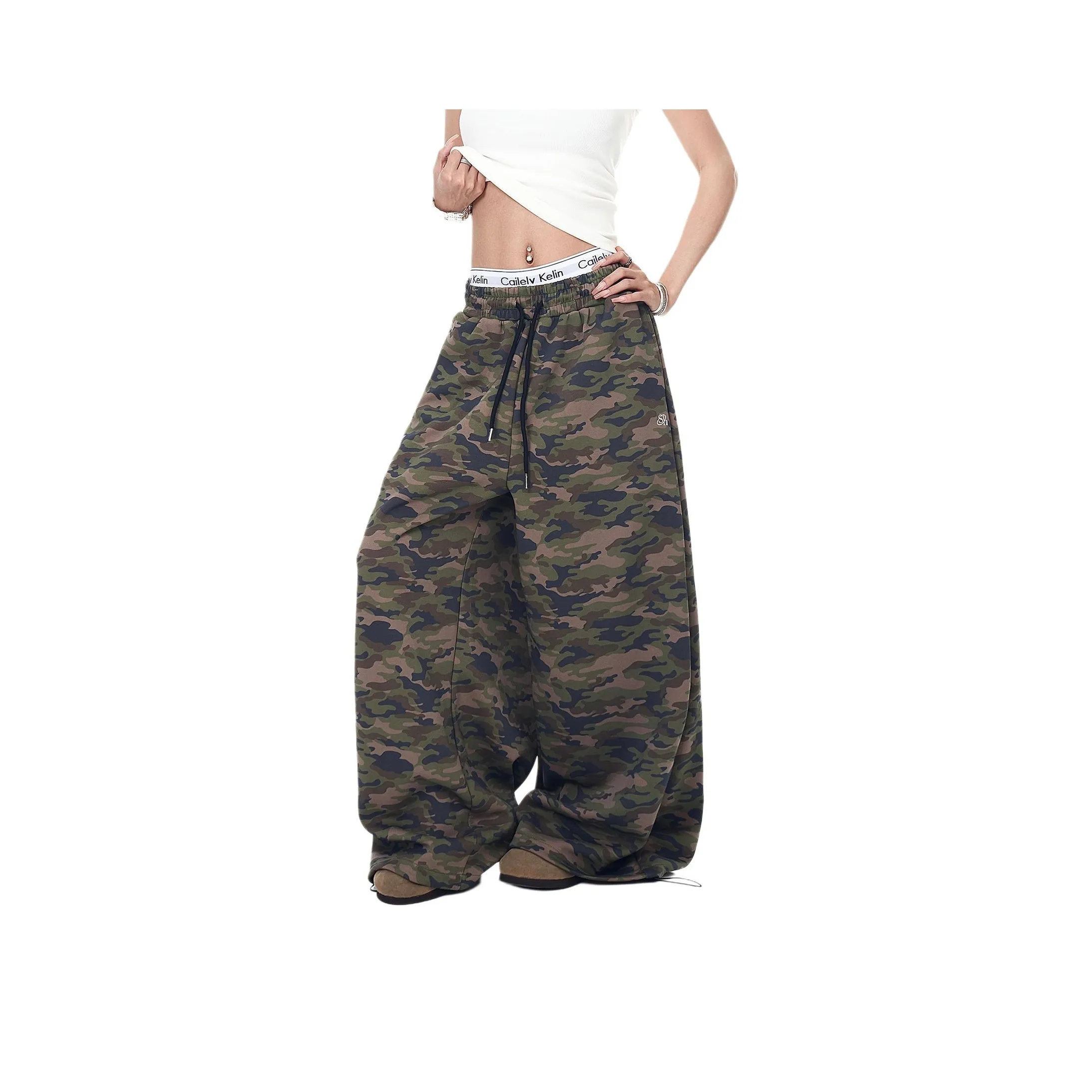 Pirkadat Камуфляж Унисекс Повседневные Штаны