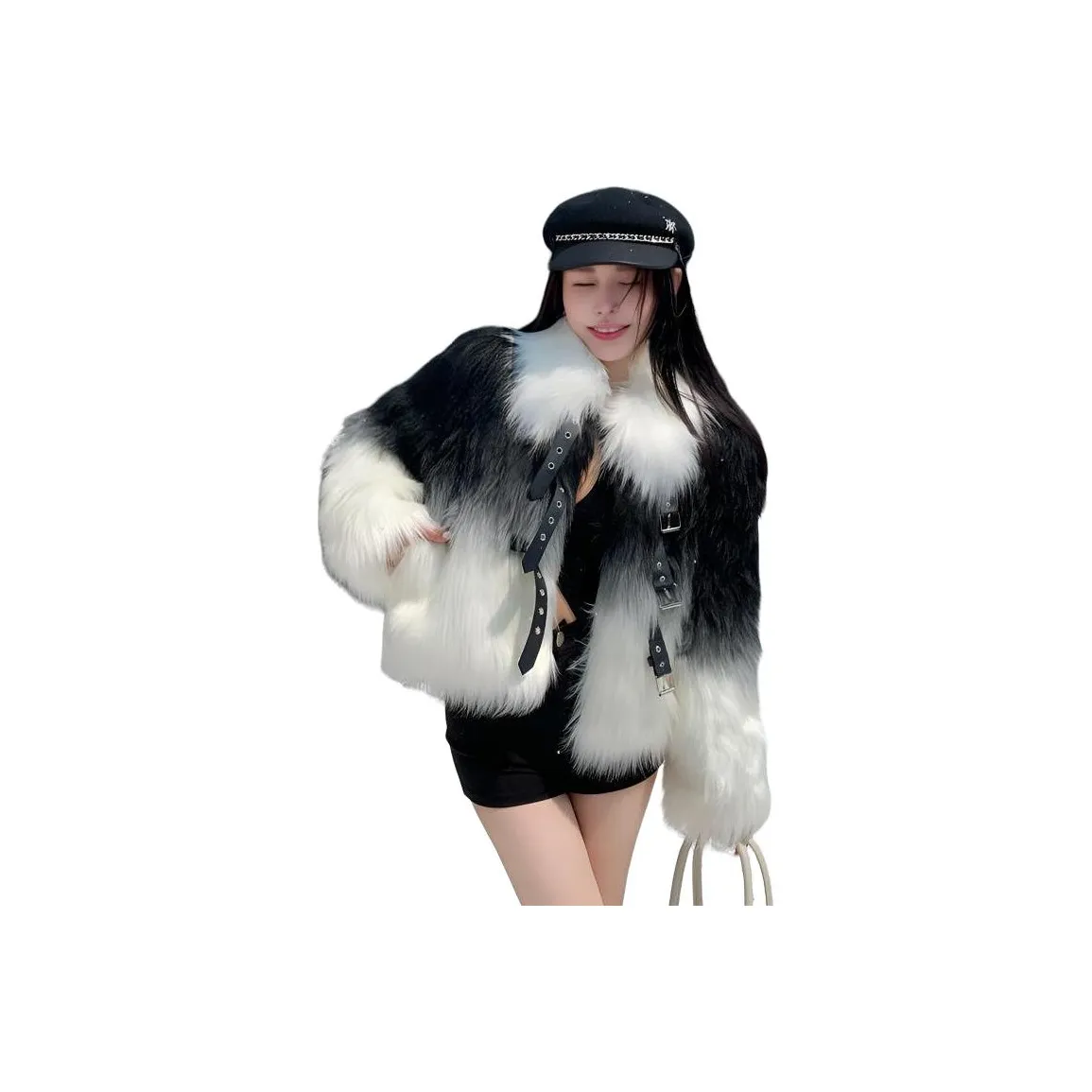 ZEKIKO STUDIO Белый Женские Меховые изделия