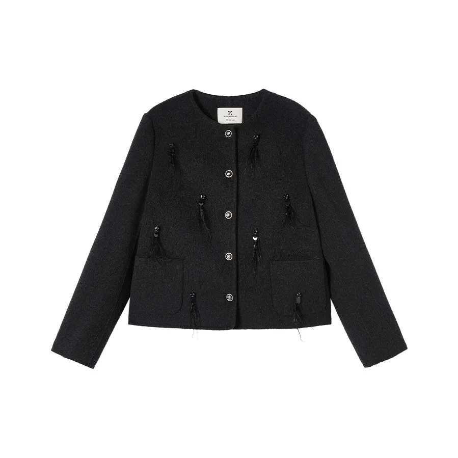 XIANGYING Черное Женское Пальто