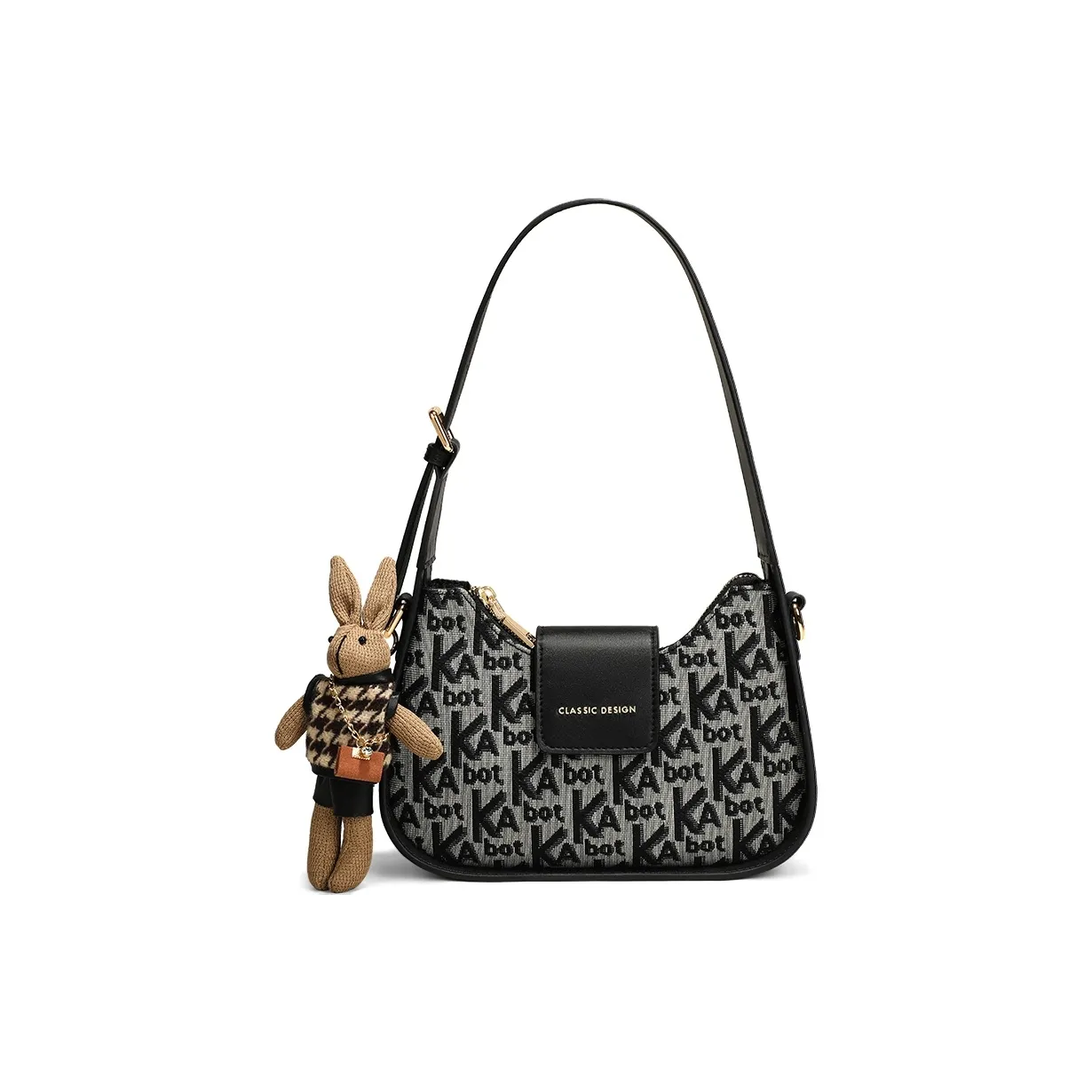 Crtnzo Kroez Сумка через плечо из синтетической кожи обычная женская черная