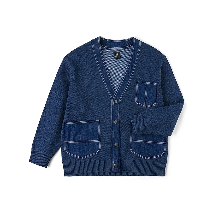 Lee Вересковый Синий Мужские Свитера