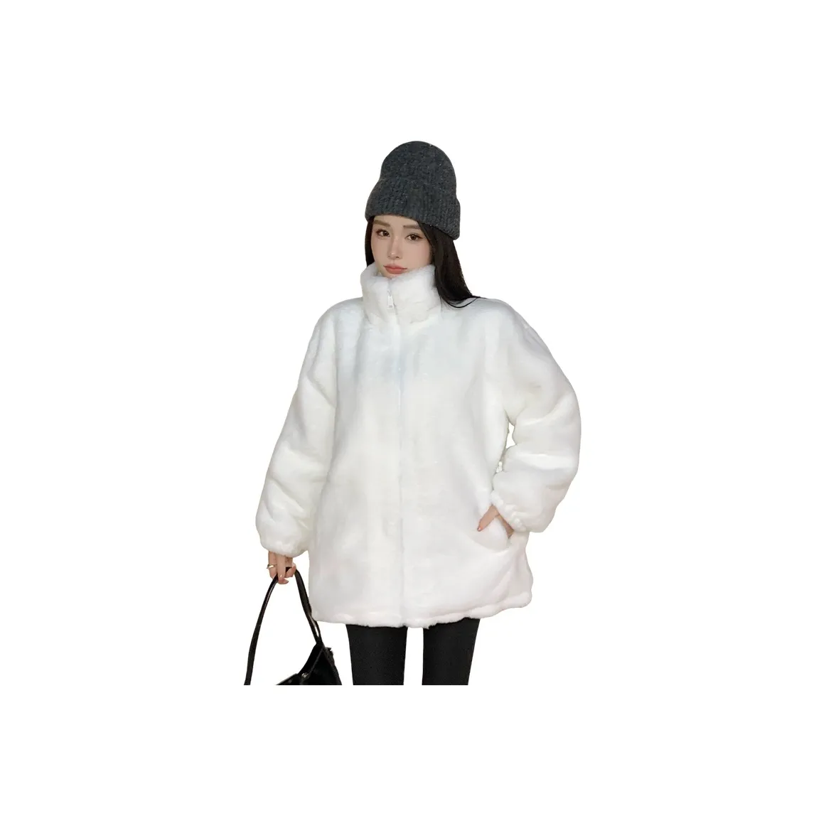 ZEKIKO STUDIO Белый Женские Меховые изделия