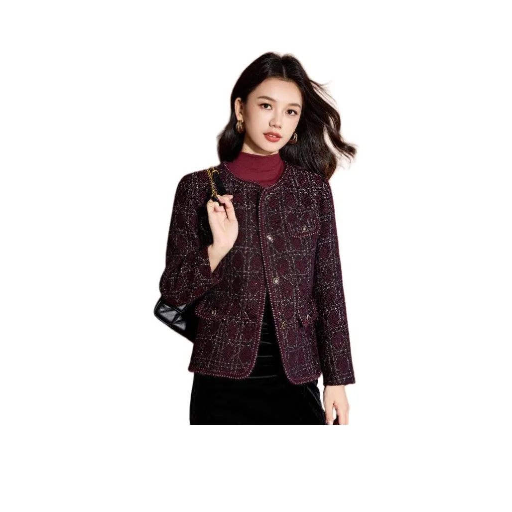 MEILANNI Фиолетовое Женское Короткое Пальто