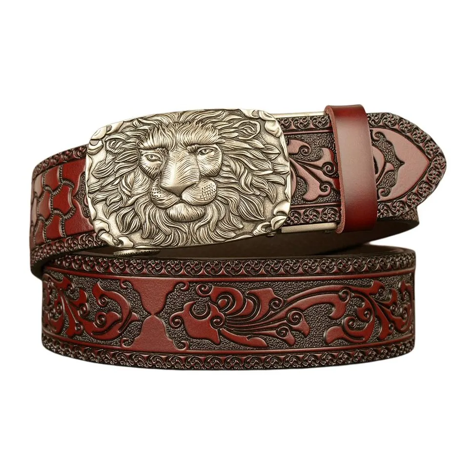 Devanro Ремни из коровьей кожи Мужской 3,5 см