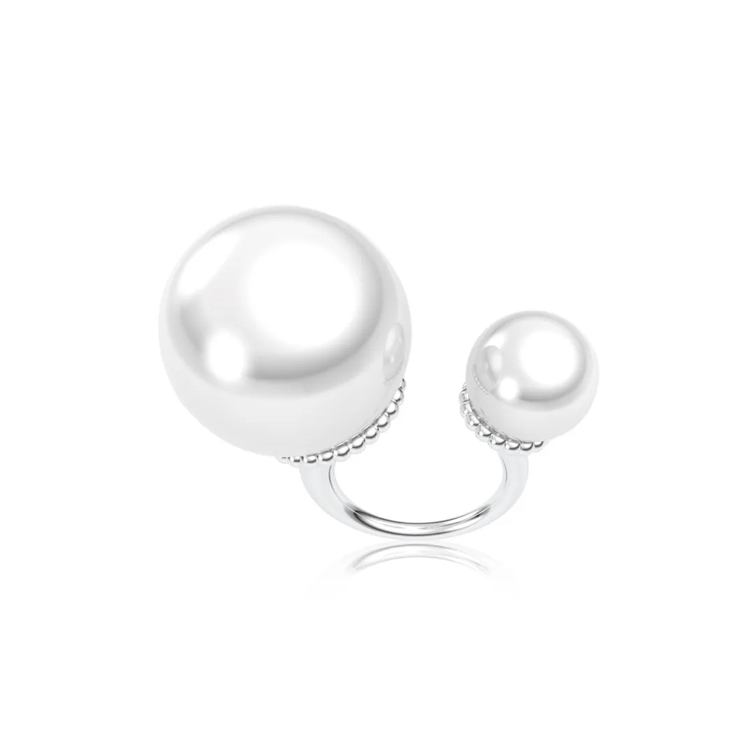 PINKDRIZZLE Медные Кольца с Покрытием из Белого Золотого Унисекс