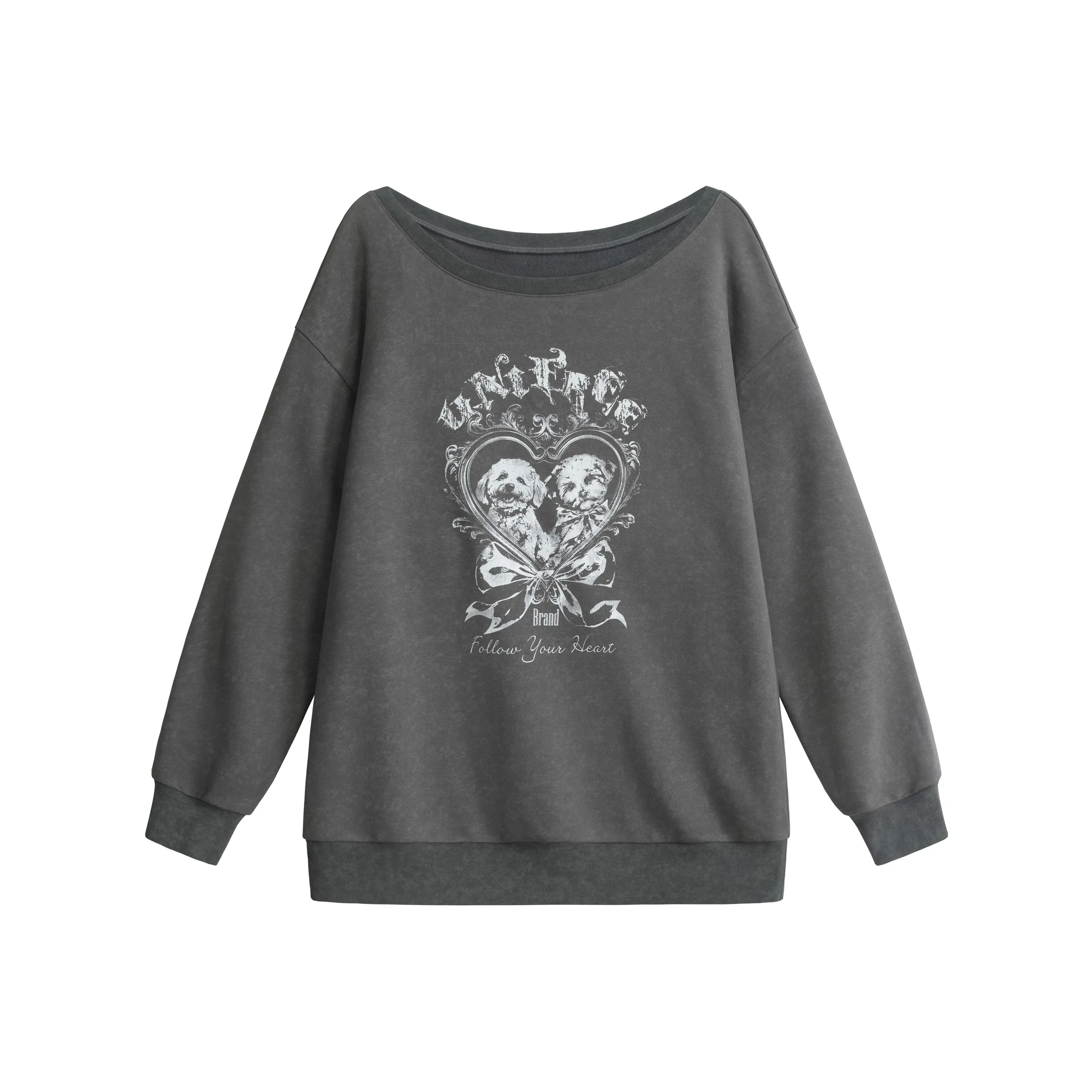 UNIFREE Серый Женский Свитшот