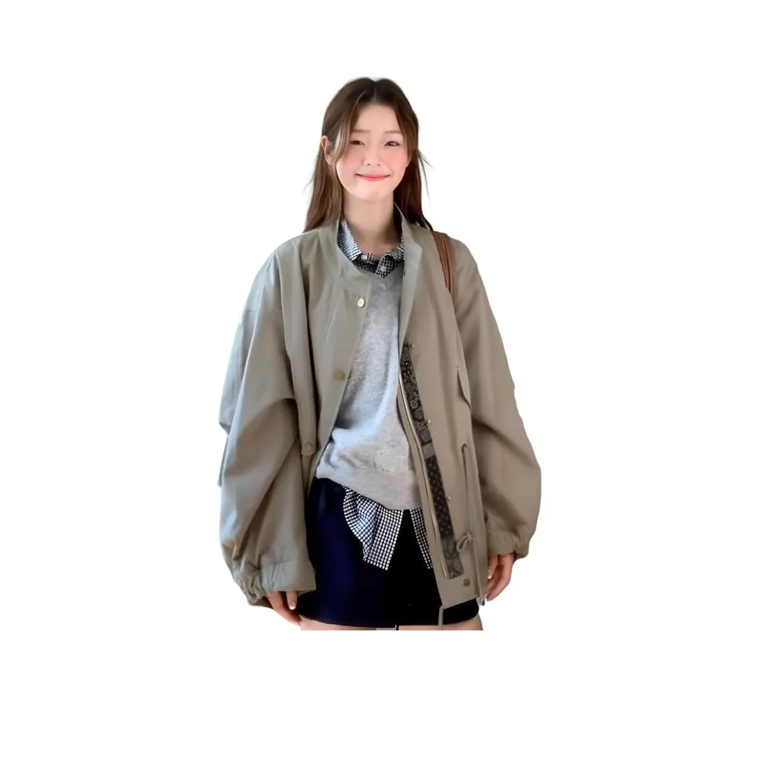 BVODE Серый Зеленый Унисекс Куртки