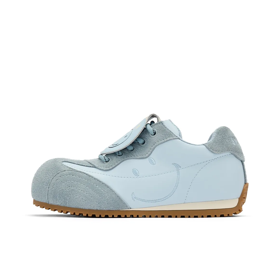 Smiley Низкий Топ Повседневная Обувь Женская Светло-Синий