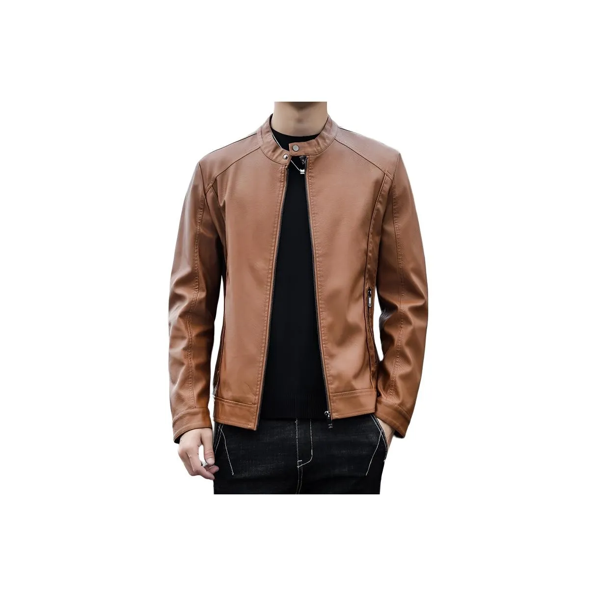 ZUOAN Мужские кожаные куртки