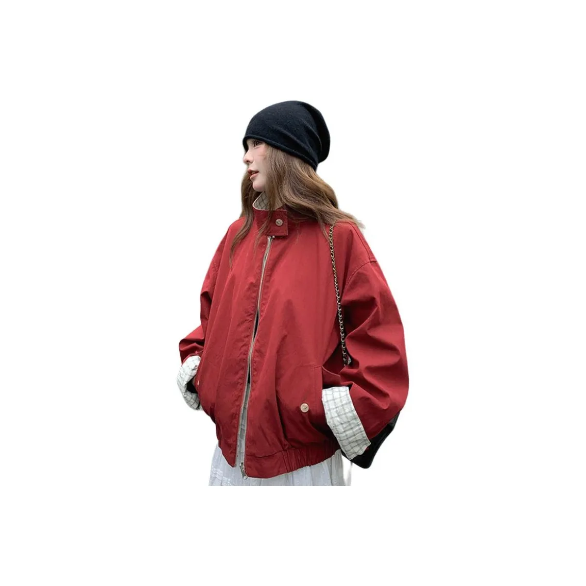 JOEM Red Women's Short Coat JOEM Красный женский короткий пальто