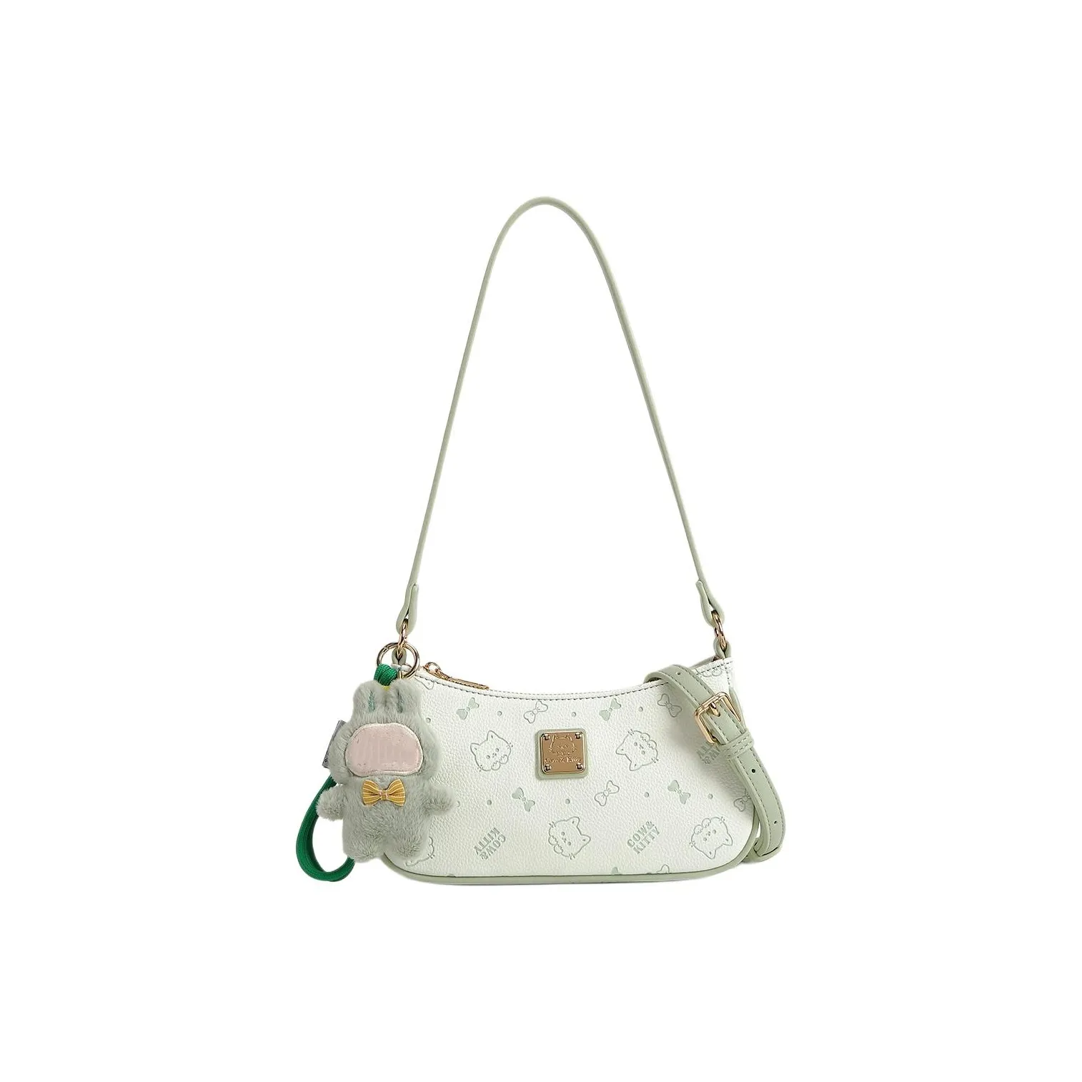 DIFFERENT FACES ПУ (полиуретан) Сумка через плечо Сумка на плечо Женская Матча Зеленая