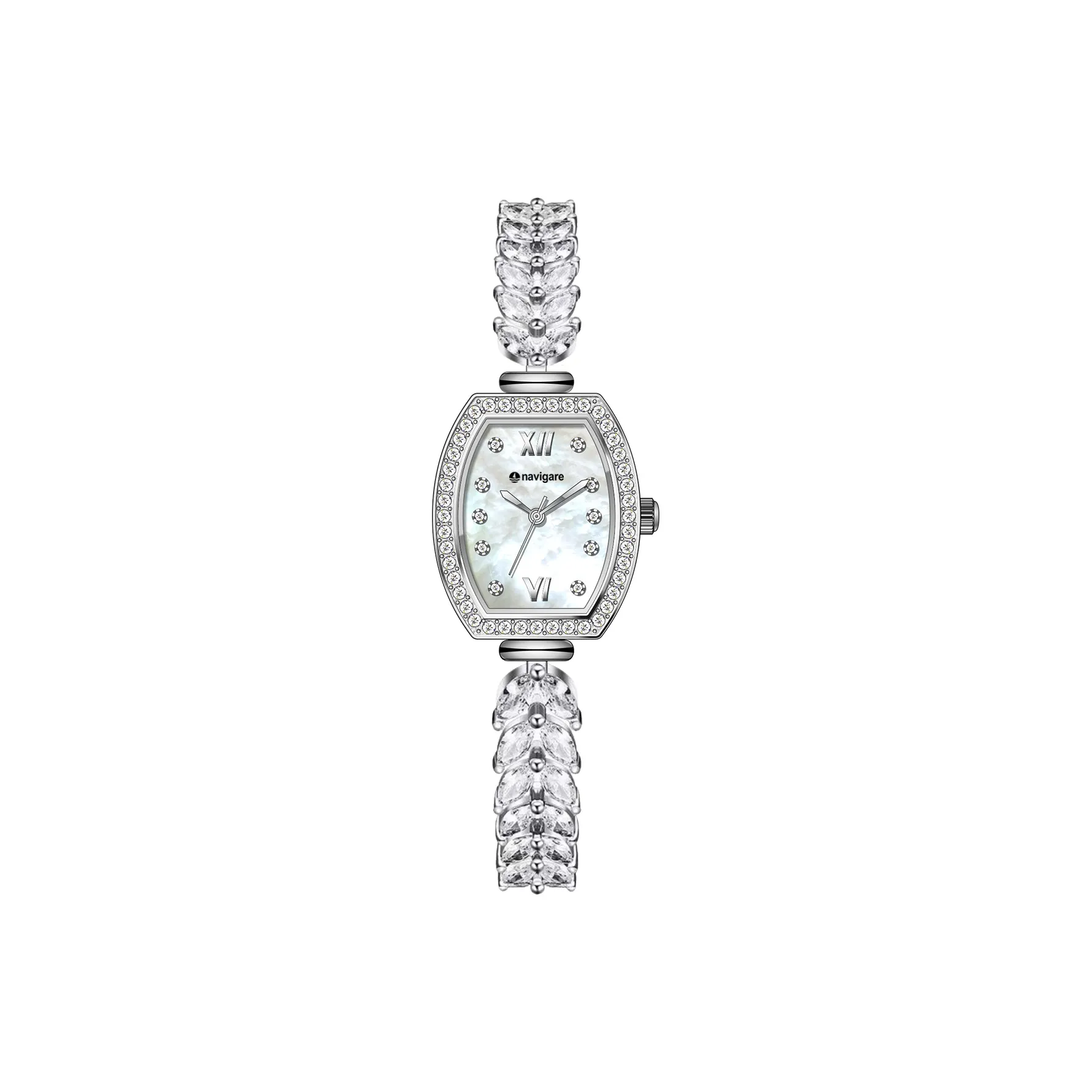 NAVIGARE Кварцевый механизм нержавеющая сталь ремешок часы женские жемчужная раковина цвет циферблат