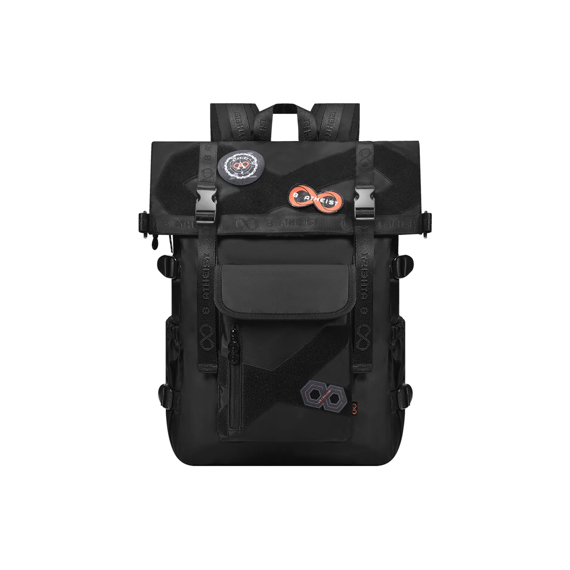 8atheist Полиэстер Рюкзак Большой Унисекс Черный