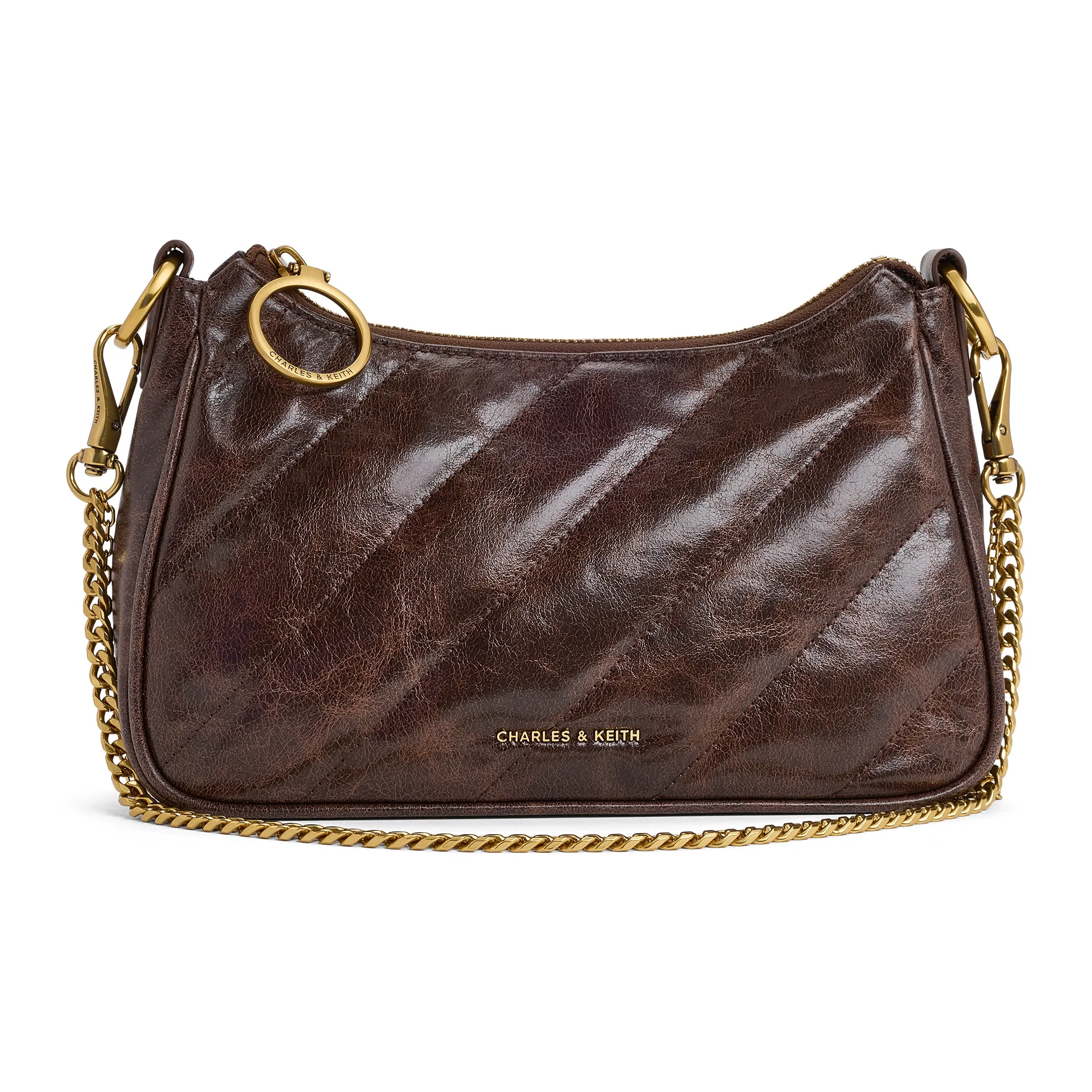 CHARLES KEITH ПУ (полиуретан) Сумка через плечо Средняя Женская Многоцветная