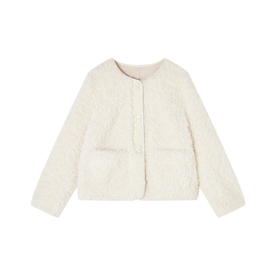 XIANGYING Цапельно-белый Женские Меховые изделия