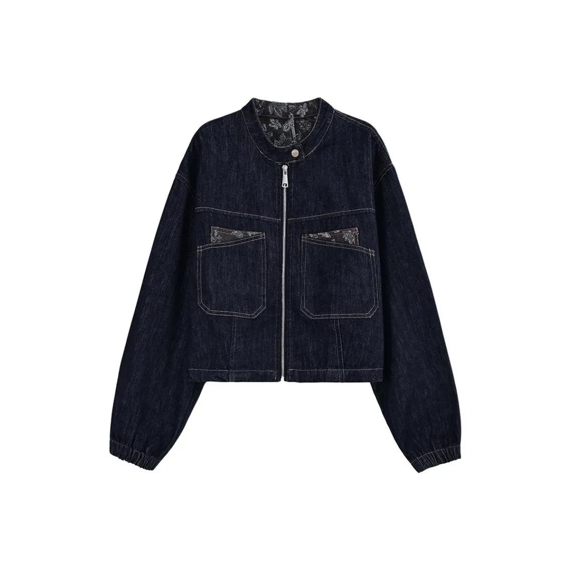 IWZI Темно-синий женский джинсовые куртки