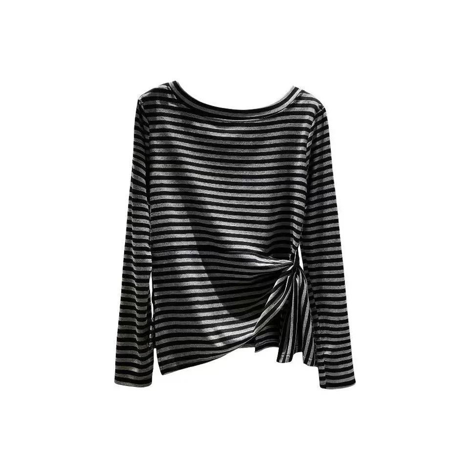 EMDPN Топ Длинный с длинными рукавами рубашка женский