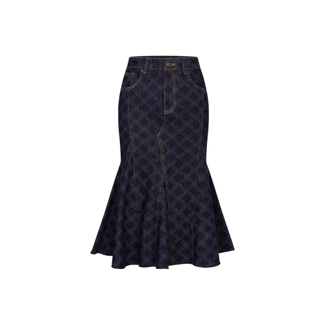 ANN ANDELMAN Деним Длинная Юбка Женская