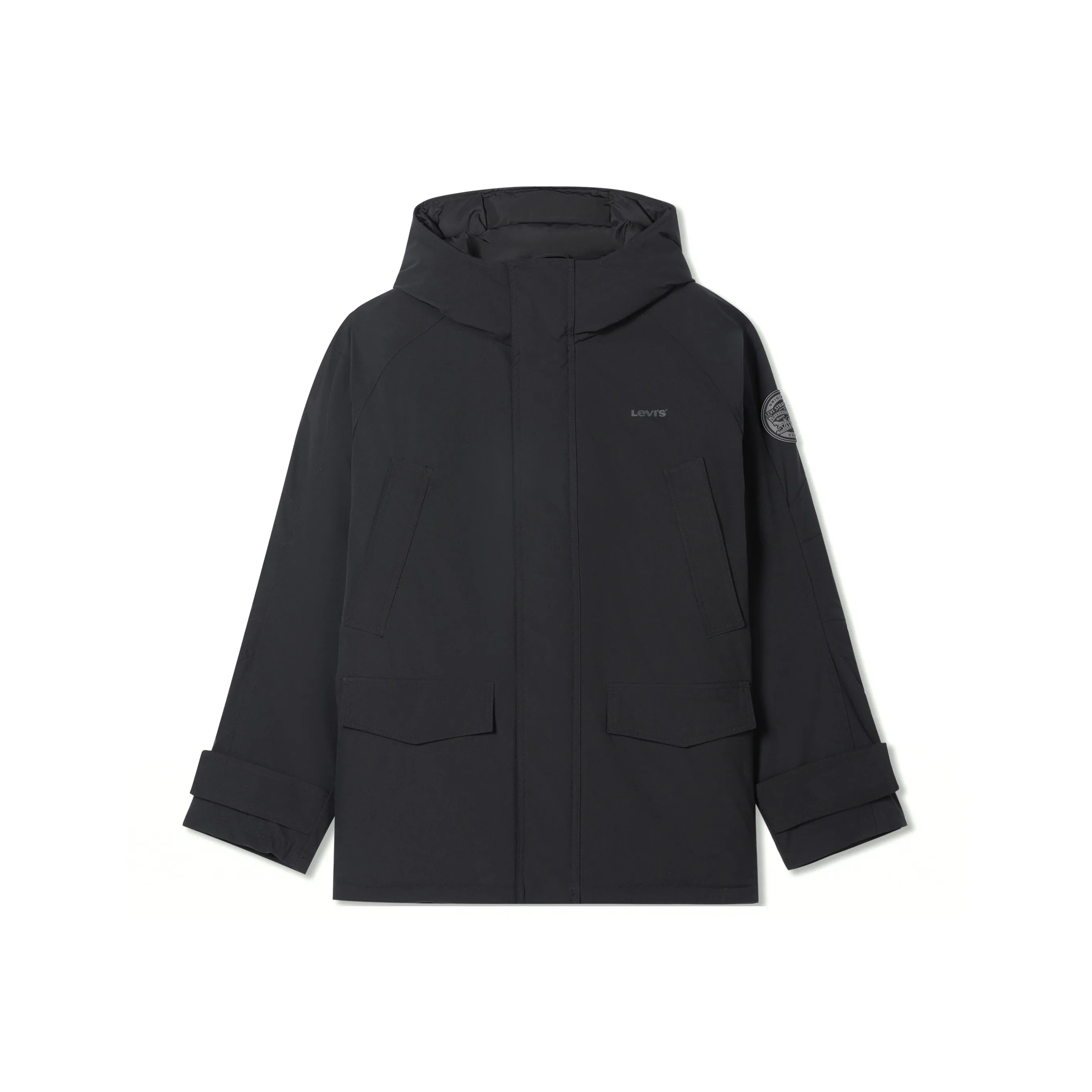 Levis Черный Мужской Пуховик