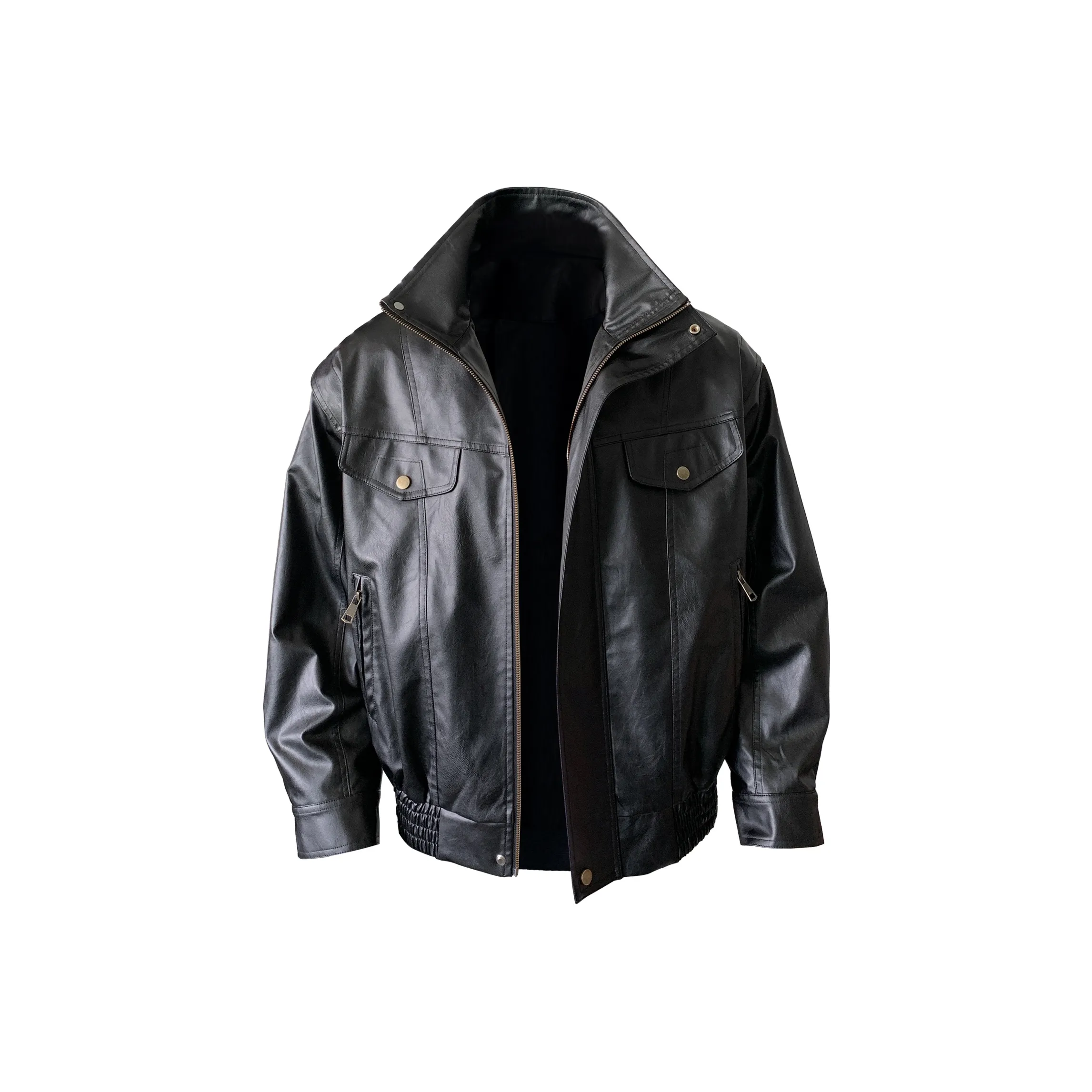 Paddy Julia Кожа Куртка Пальто Унисекс