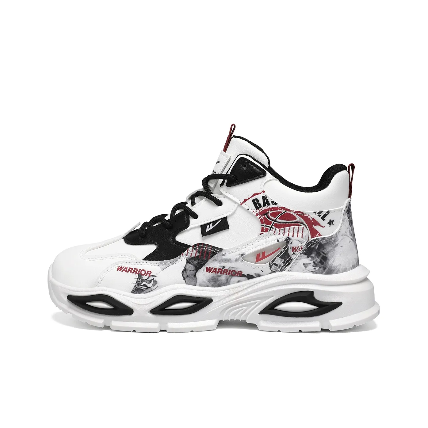 Warrior Баскетбольные кроссовки Износостойкие И Легкие MID Топ Толстая подошва Мужские
