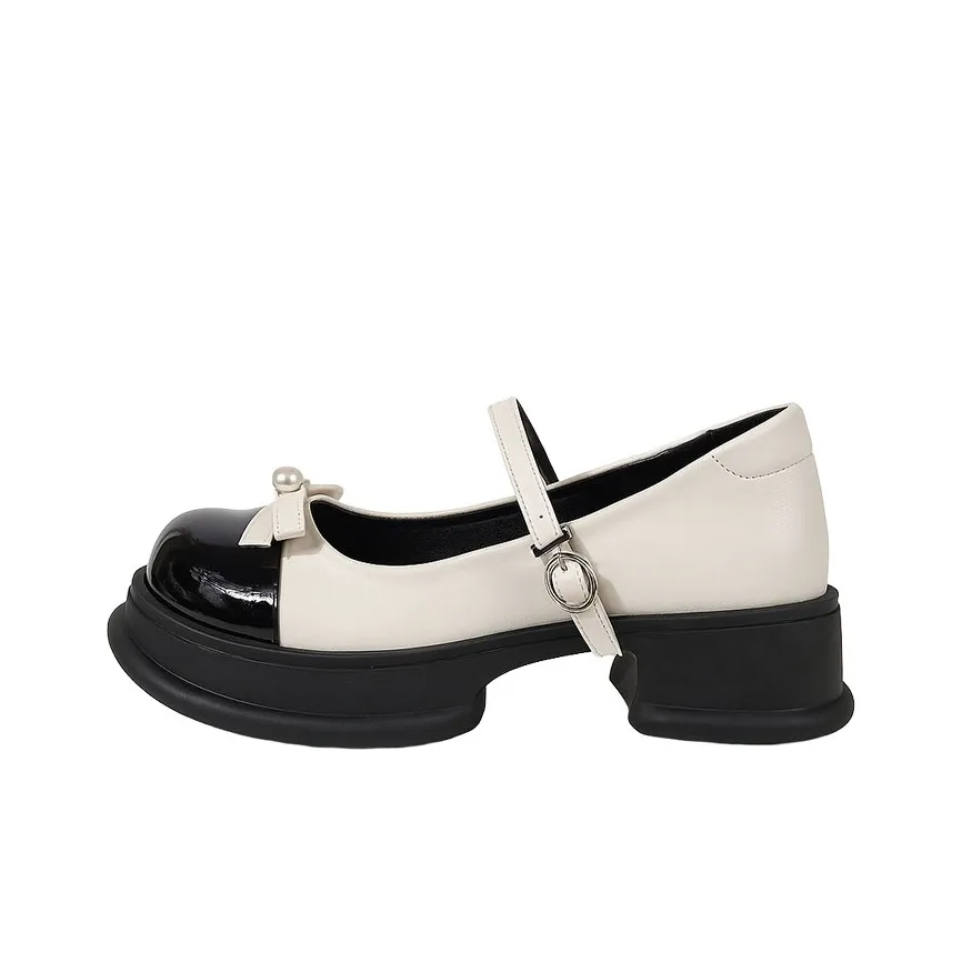 Beerus Грубый каблук Туфли Мэри Джейн Женские