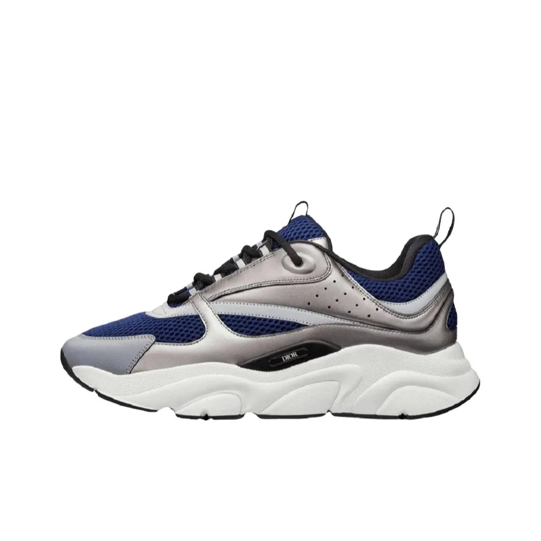 DIOR B22 Casual Shoes Men Low Top Blue Silver