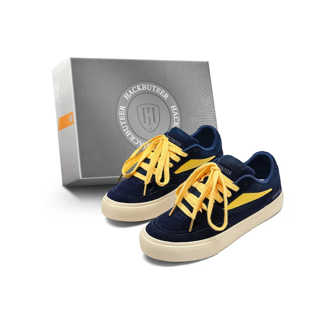 HACKBUTEER Низкие кроссовки для скейтбординга с топом Men's Box Включено