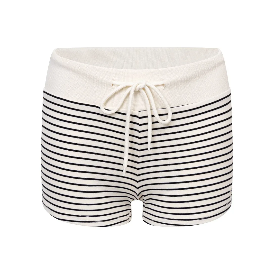 Ariseism Бежевый Черный Полосы Шорты Женские Повседневные шорты