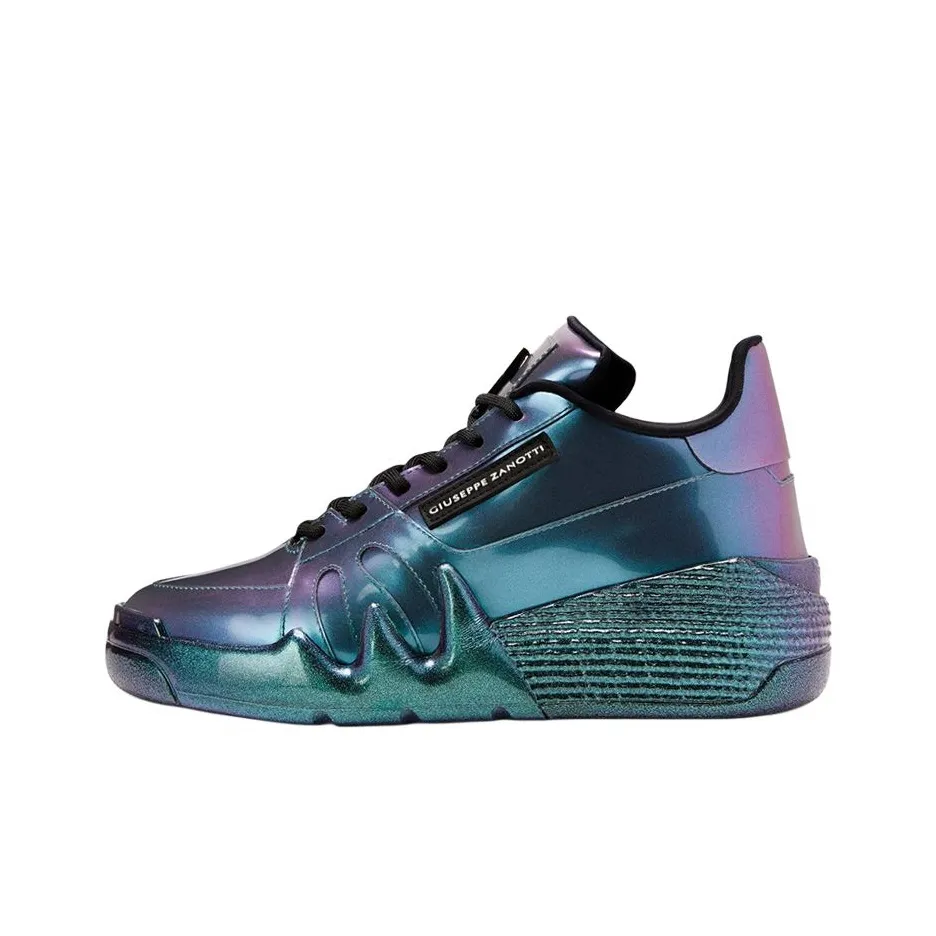 Giuseppe Zanotti GZ Talon MID Топ Скейтборд Кроссовки Мужские Синий Фиолетовый