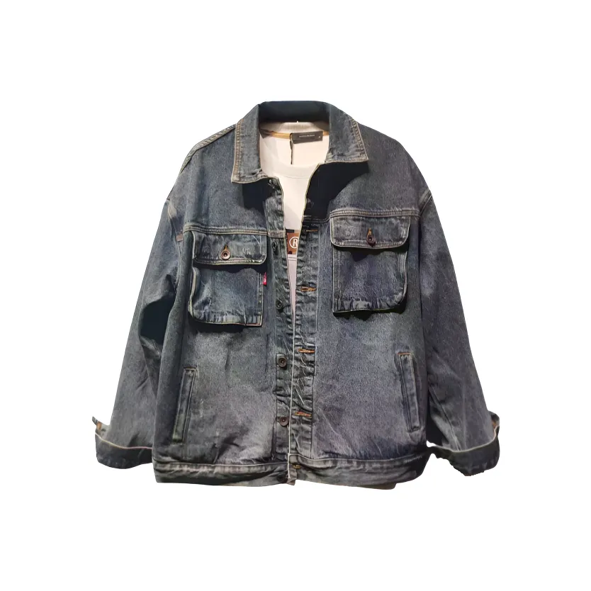 CAT'S PAW Синий Унисекс Джинсовые куртки