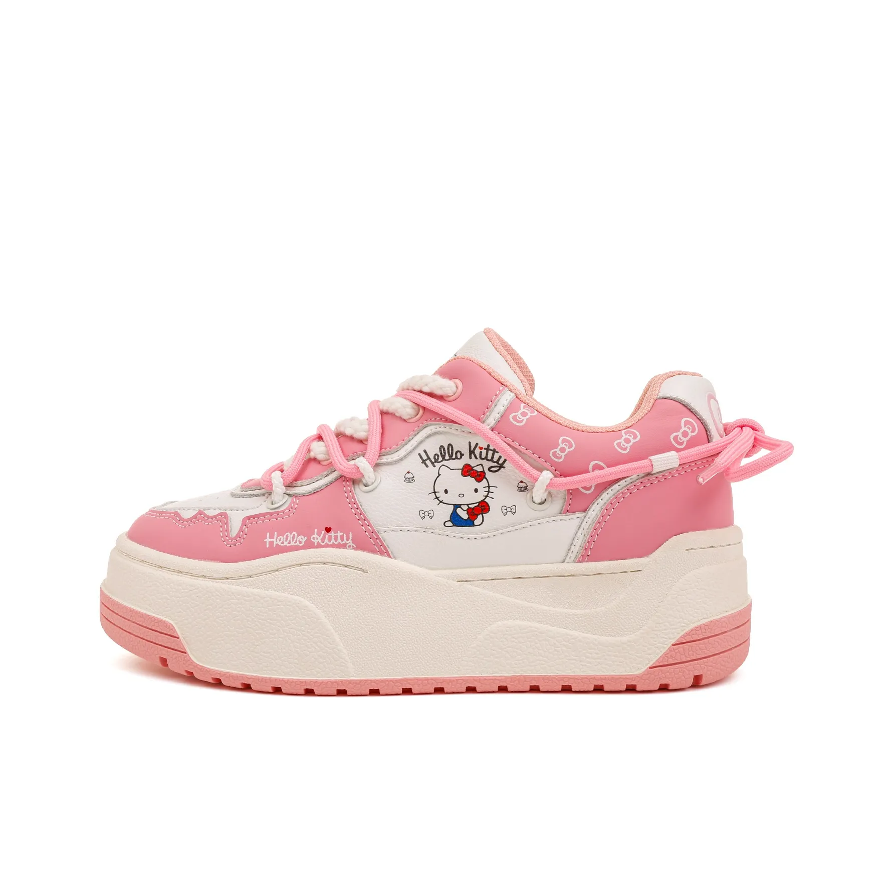 Sanrio x Hello Kitty Устойчивые к истиранию Низкие кроссовки для скейтбординга Женские