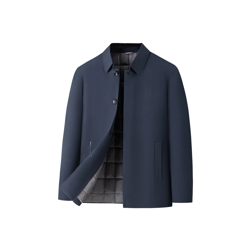 Montagut Хлопковый пуховик Мужской Темный Королевский Синий