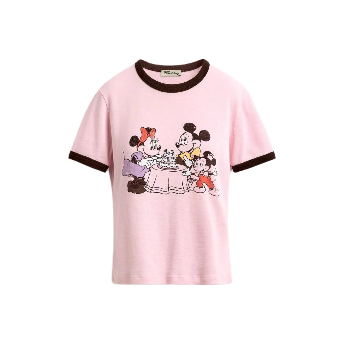 ZARA X Disney X HARRY LAMBERT HARRY LAMBERT Co Бренд FW25 Обычный T Рубашка Женские