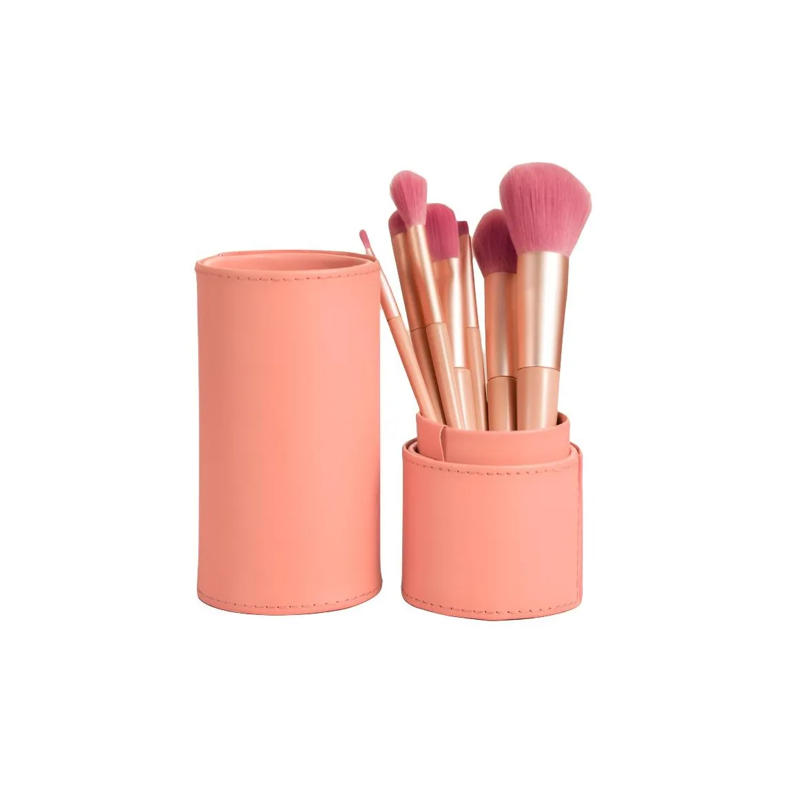 Stubborn Розовый 7 шт Makeup Brush Clothing Sets Супермягкие Щетки Loose Пудра Щетка Eye Shadow Щетка Makeup Brush